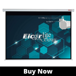 ELCOR lite Series Electric Best Motorized Projector Screen, 106-Inch Diagonal in 16_09 Format, 1080P Full hd, 4k Technology