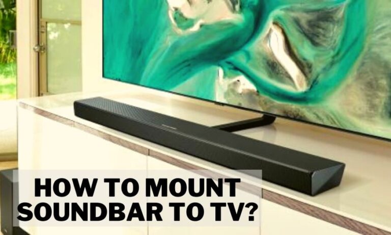 How to mount soundbar to tv