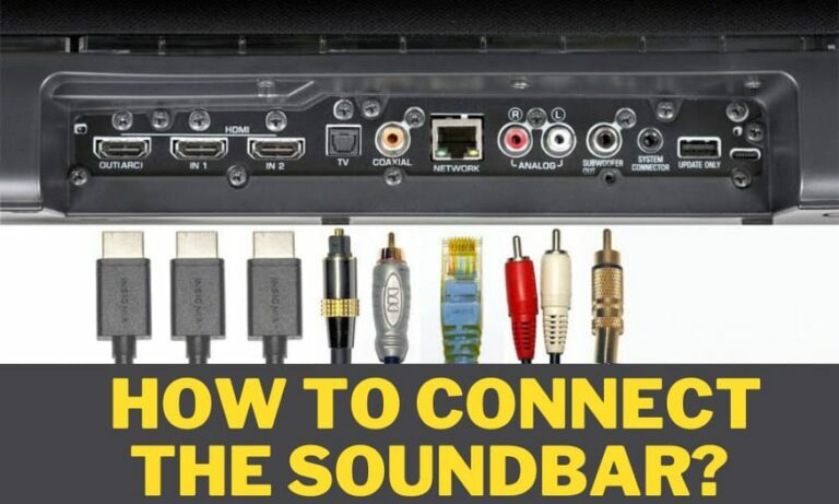 how to connect the soundbar