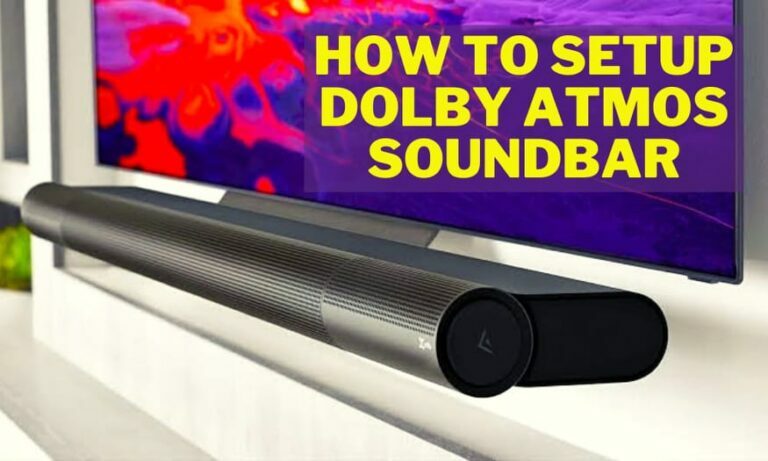 how to setup dolby atmos soundbar