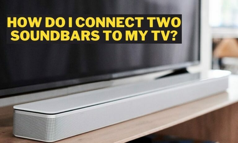How do I connect two soundbars to my TV